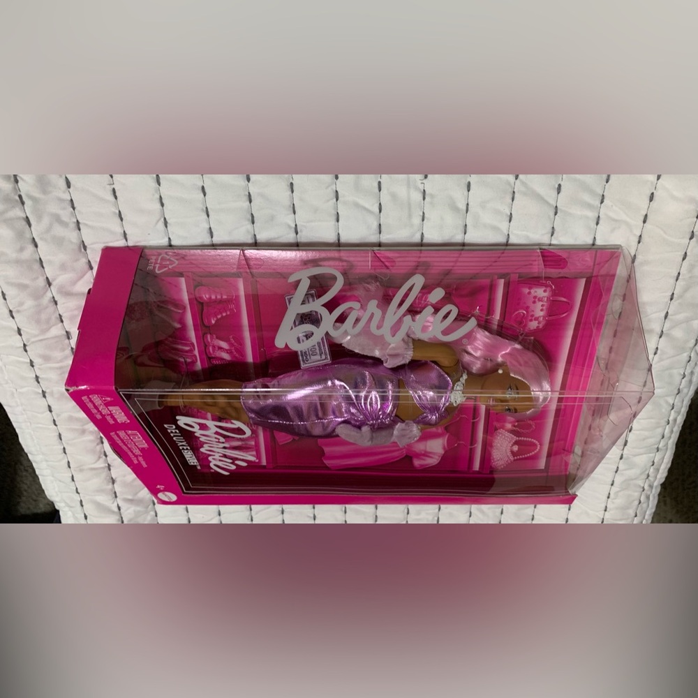 NIB Barbie Deluxe Style Doll #1 in Barbiecore Outfit, Pink Hair Dress - Picture 3 of 5